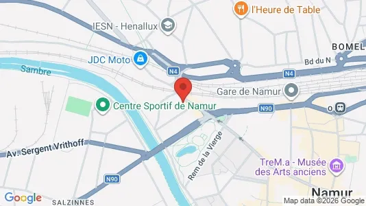 Apartments for rent i Namen - kort over placeringen