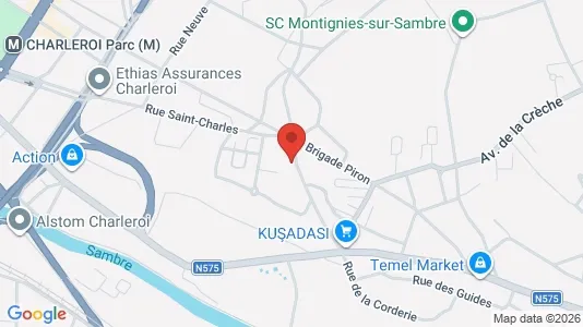 Apartments for rent i Charleroi - kort over placeringen