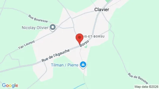 Apartments for rent i Clavier - kort over placeringen