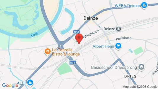 Apartments for rent i Deinze - kort over placeringen