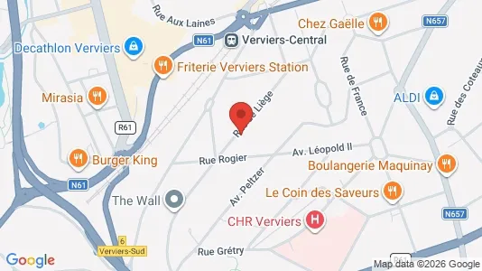 Apartments for rent i Verviers - kort over placeringen