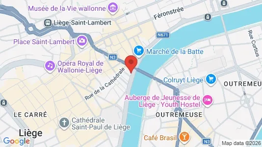 Apartments for rent i Luik - kort over placeringen