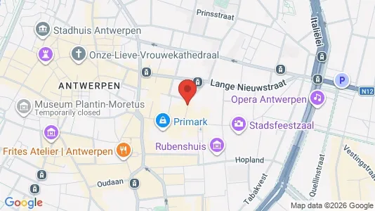 Apartments for rent i Stad Antwerp - kort over placeringen