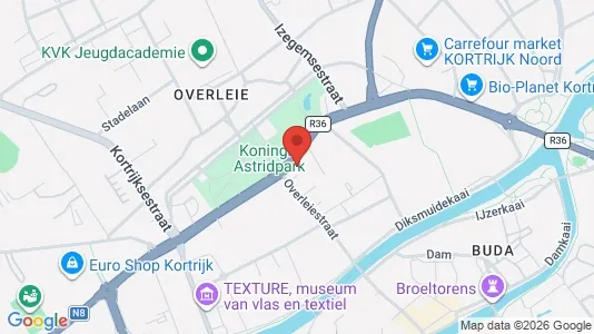 Apartments for rent i Kortrijk - kort over placeringen