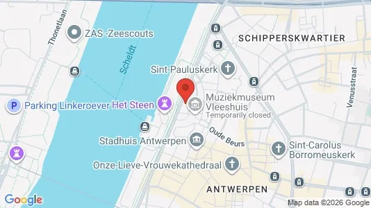 Apartments for rent i Stad Antwerp - kort over placeringen