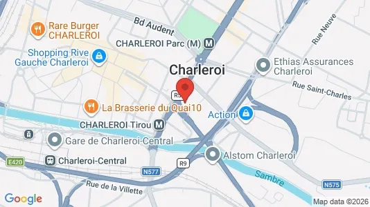 Apartments for rent i Charleroi - kort over placeringen