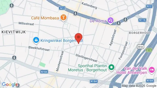 Apartments for rent i Antwerp Borgerhout - kort over placeringen