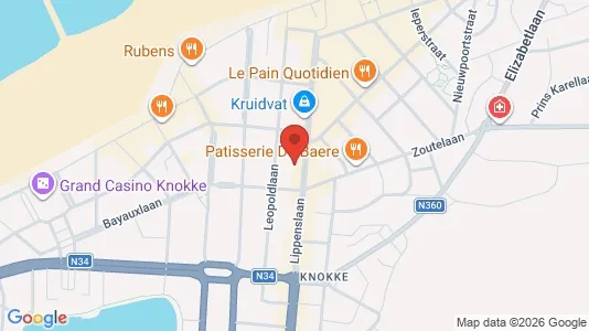 Apartments for rent i Knokke-Heist - kort over placeringen