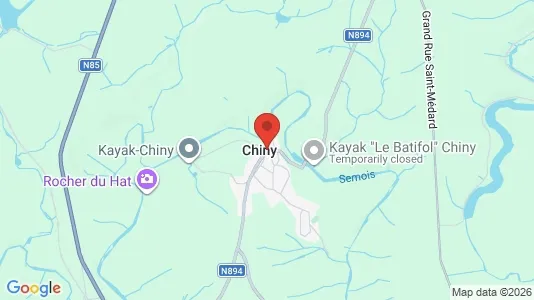 Houses for rent i Chiny - kort over placeringen
