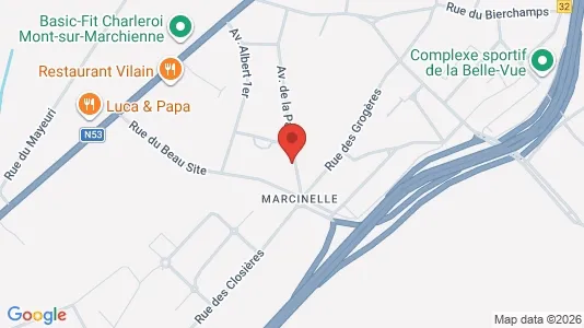 Apartments for rent i Charleroi - kort over placeringen