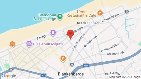 Apartments for rent i Blankenberge - kort over placeringen