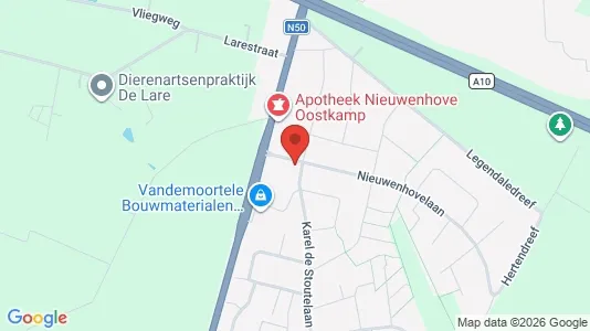 Apartments for rent i Oostkamp - kort over placeringen