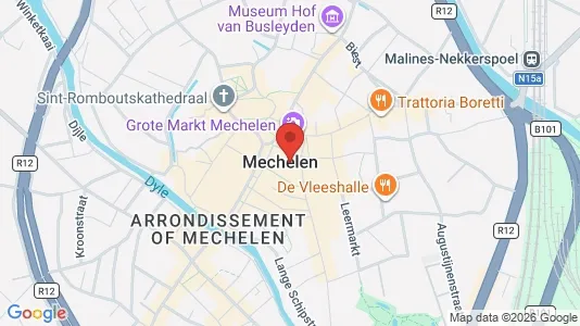 Apartments for rent i Mechelen - kort over placeringen