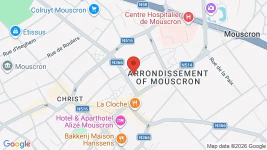 Apartments for rent i Moeskroen - kort over placeringen
