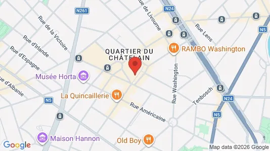 Apartments for rent i Brussels Elsene - kort over placeringen