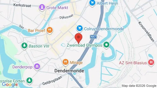 Apartments for rent i Dendermonde - kort over placeringen