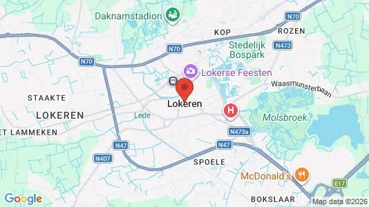 Apartments for rent i Lokeren - kort over placeringen