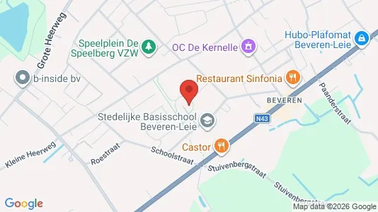 Apartments for rent i Waregem - kort over placeringen