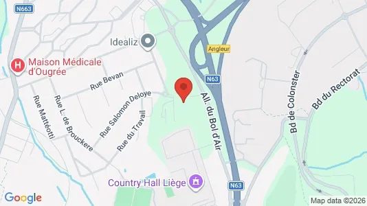 Apartments for rent i Seraing - kort over placeringen