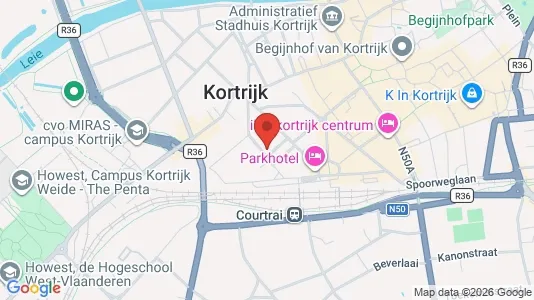 Apartments for rent i Kortrijk - kort over placeringen