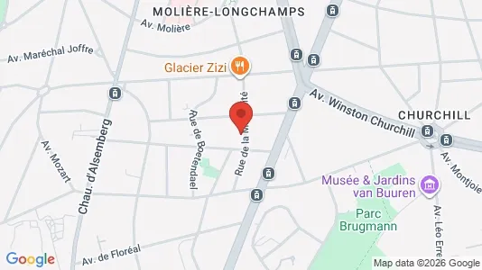 Apartments for rent i Brussels Ukkel - kort over placeringen