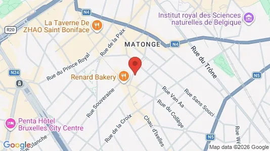 Apartments for rent i Brussels Elsene - kort over placeringen