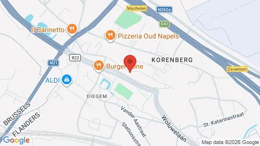 Apartments for rent i Machelen - kort over placeringen