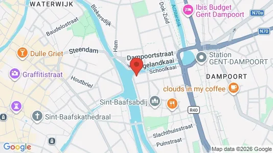 Apartments for rent i Stad Gent - kort over placeringen