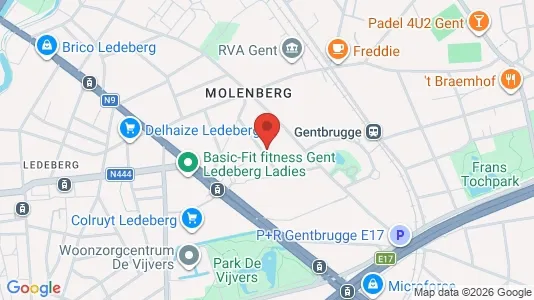 Apartments for rent i Gent Ledeberg - kort over placeringen