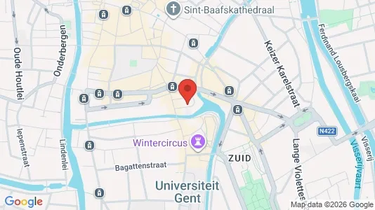 Apartments for rent i Stad Gent - kort over placeringen