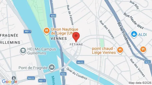 Apartments for rent i Luik - kort over placeringen