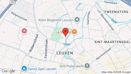 Apartments for rent i Leuven - kort over placeringen