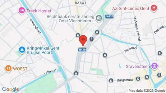 Apartments for rent i Stad Gent - kort over placeringen