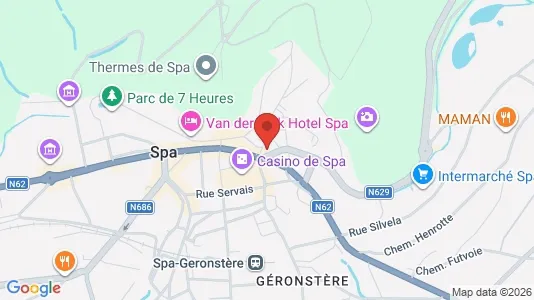 Apartments for rent i Spa - kort over placeringen