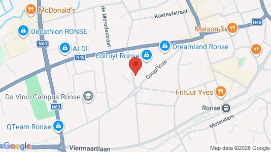 Apartments for rent i Ronse - kort over placeringen