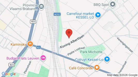 Apartments for rent i Leuven - kort over placeringen