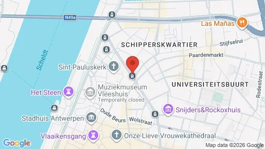 Apartments for rent i Stad Antwerp - kort over placeringen