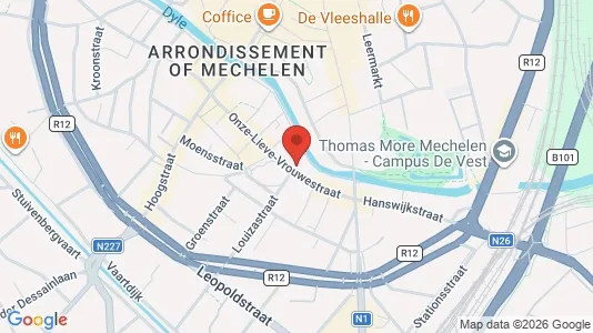 Apartments for rent i Mechelen - kort over placeringen