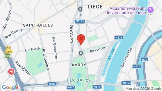 Apartments for rent i Luik - kort over placeringen