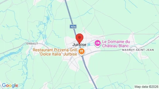Houses for rent i Jurbise - kort over placeringen