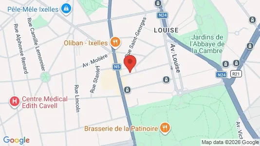 Apartments for rent i Brussels Elsene - kort over placeringen