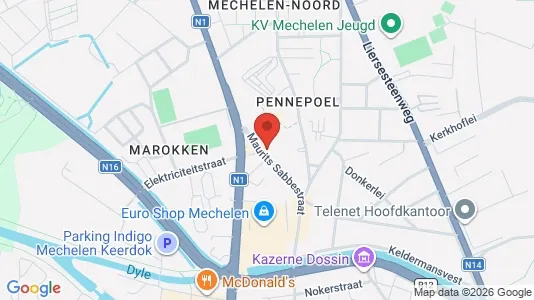 Apartments for rent i Mechelen - kort over placeringen