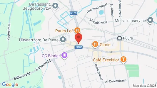 Apartments for rent i Puurs-Sint-Amands - kort over placeringen