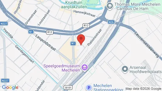 Apartments for rent i Mechelen - kort over placeringen