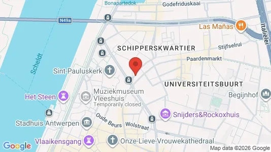 Apartments for rent i Stad Antwerp - kort over placeringen