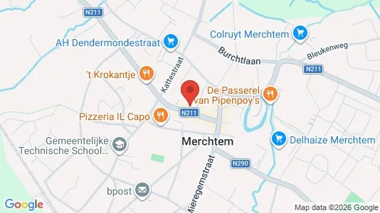 Apartments for rent i Merchtem - kort over placeringen