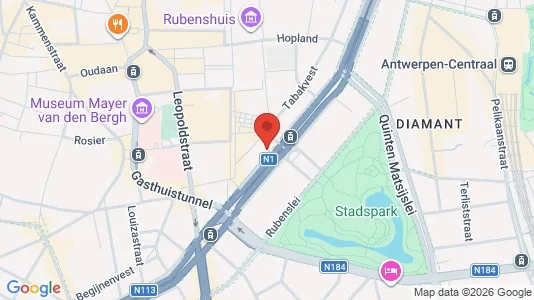 Apartments for rent i Stad Antwerp - kort over placeringen