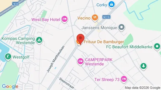 Apartments for rent i Middelkerke - kort over placeringen