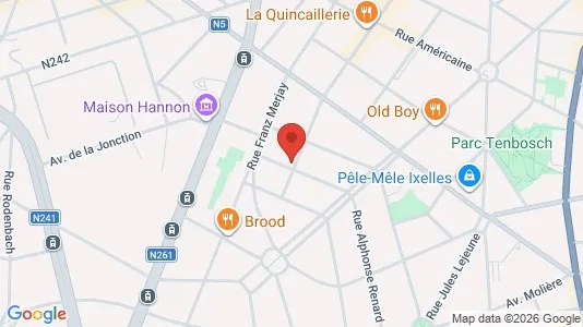 Apartments for rent i Brussels Elsene - kort over placeringen