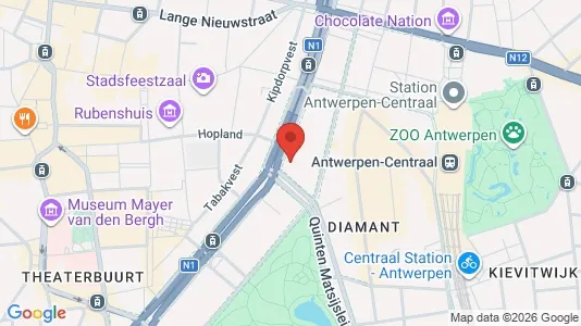 Apartments for rent i Stad Antwerp - kort over placeringen